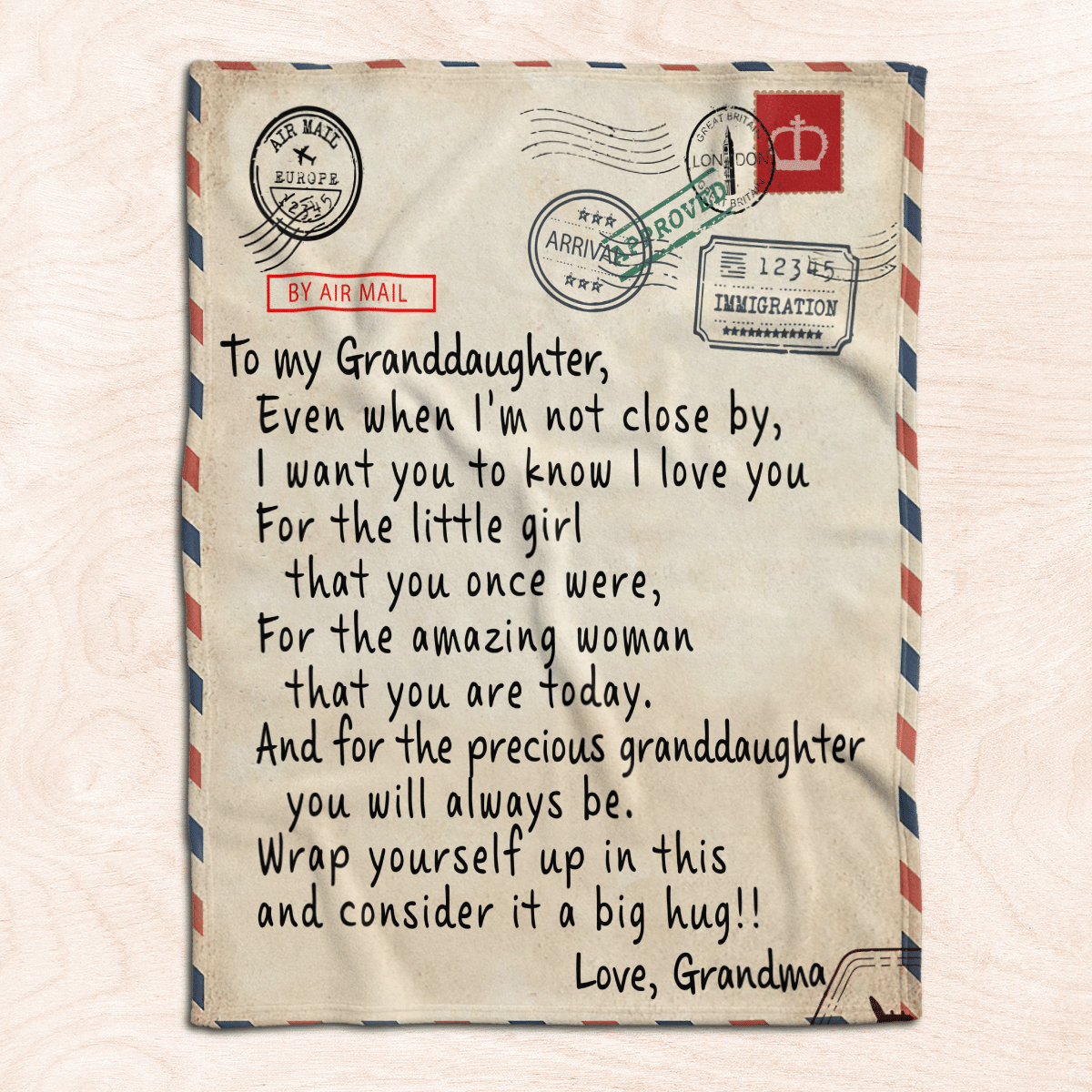 Airmail-From-Grandma-To-My-Granddaughter-Blanket-1