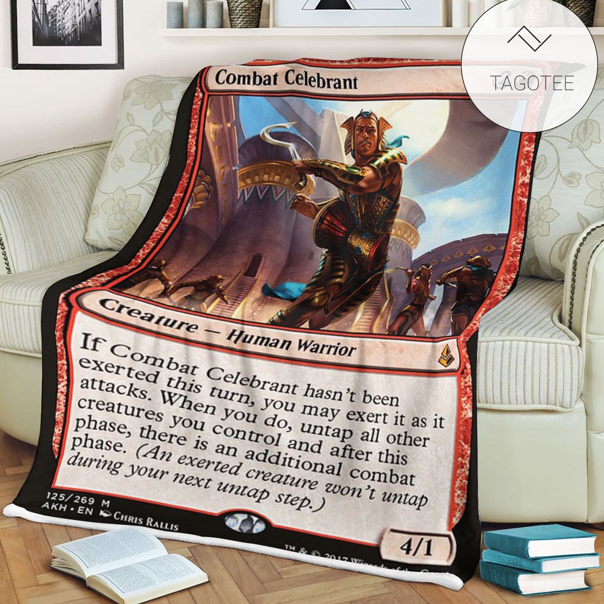 Akh 125 Combat Celebrant Mtg Game Magic The Gathering Fleece Blanket Akh 125 Combat Celebrant Mtg Game Magic The Gathering Fleece Blanket
