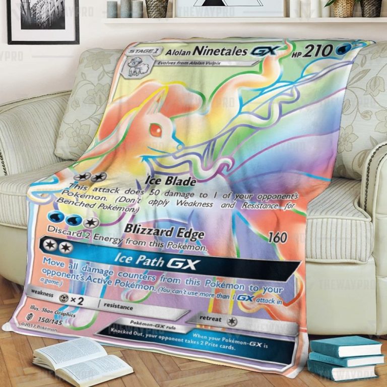 Alolan-Ninetales-Gx-Guardians-Rising-Pokemon-Blanket-3