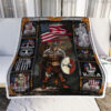 American Viking Warrior Until Valhalla All Over Printed Blanket