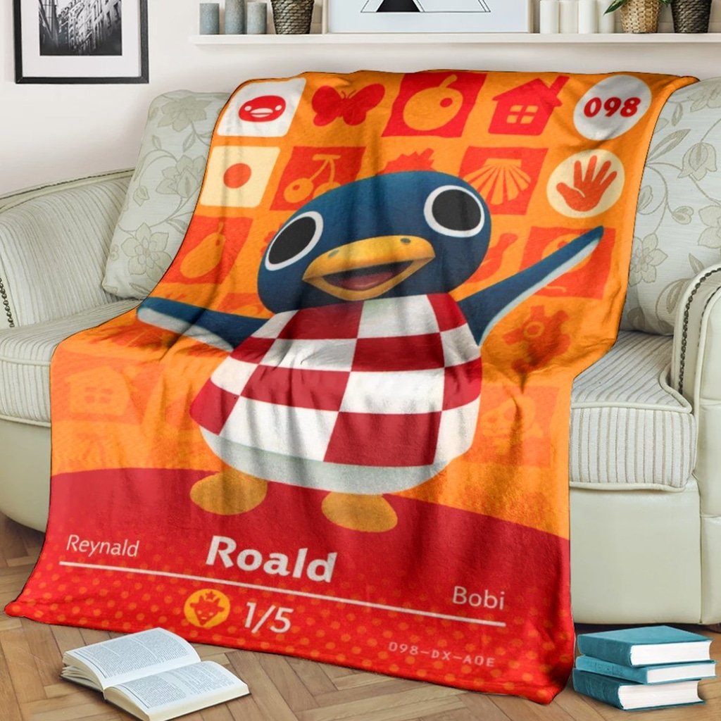 Animal Crossing Happy Home Designer Amiibo Card Custom Soft Blanket Animal Crossing Happy Home Designer Amiibo Card Custom Soft Blanket
