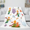 Animal Flower Soft Blanket 939