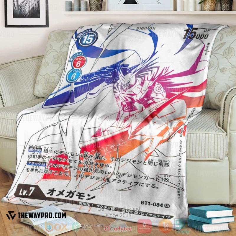 Anime Digimon 084 Omegamon Soft Blanket Anime Digimon 084 Omegamon Soft Blanket