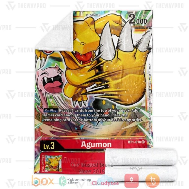 Anime-Digimon-Agumon-Custom-Soft-Blanket-2