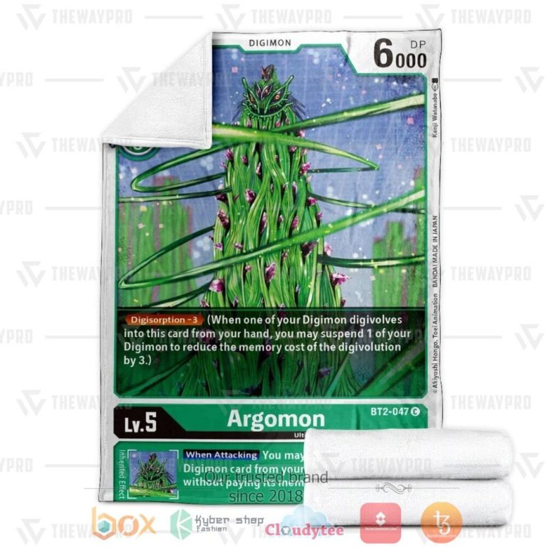 Anime-Digimon-Argomon-Custom-Soft-Blanket-2
