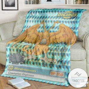 Anime Digimon Cockatrimon Custom Soft Blanket