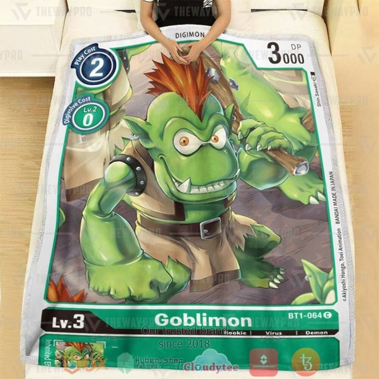 Anime-Digimon-Goblimon-Custom-Soft-Blanket-1-1