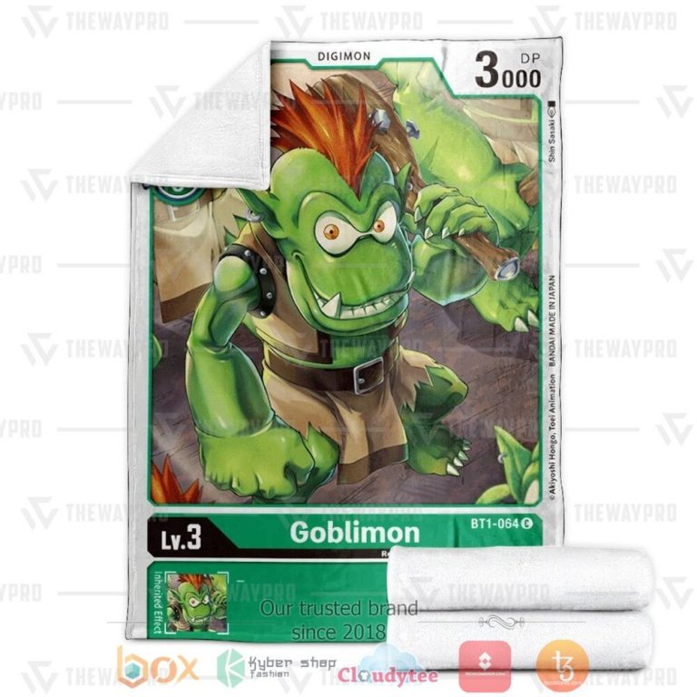 Anime-Digimon-Goblimon-Custom-Soft-Blanket-2