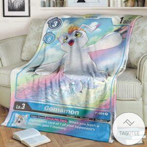 Anime Digimon Gomamon Custom Soft Blanket