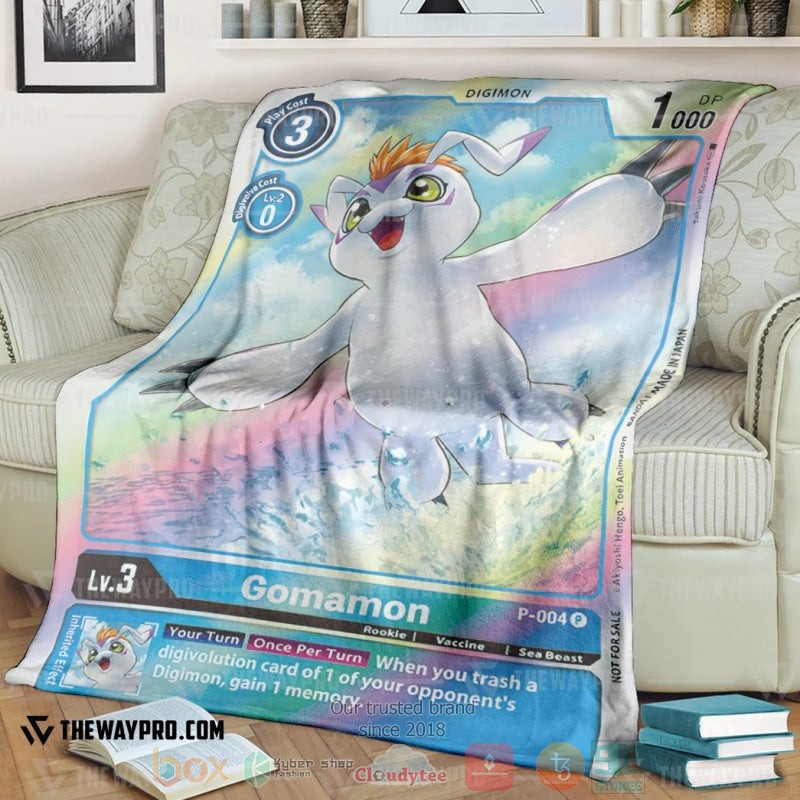 Anime Digimon Gomamon Soft Blanket Anime Digimon Gomamon Soft Blanket
