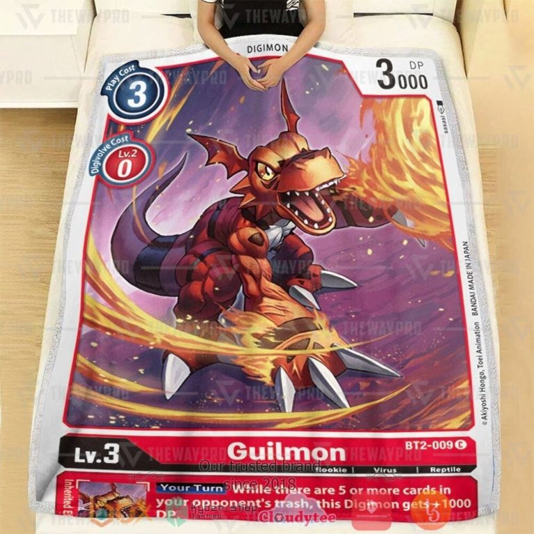 Anime-Digimon-Guilmon-Custom-Soft-Blanket-1-1
