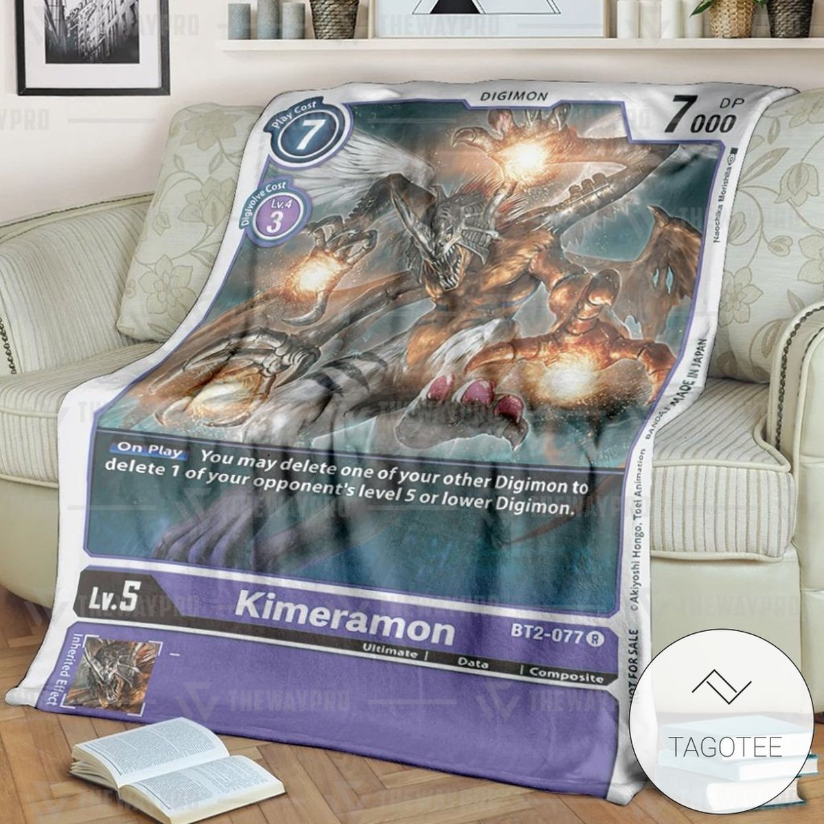 Anime Digimon Kimeramon Custom Soft Blanket Anime Digimon Kimeramon Custom Soft Blanket