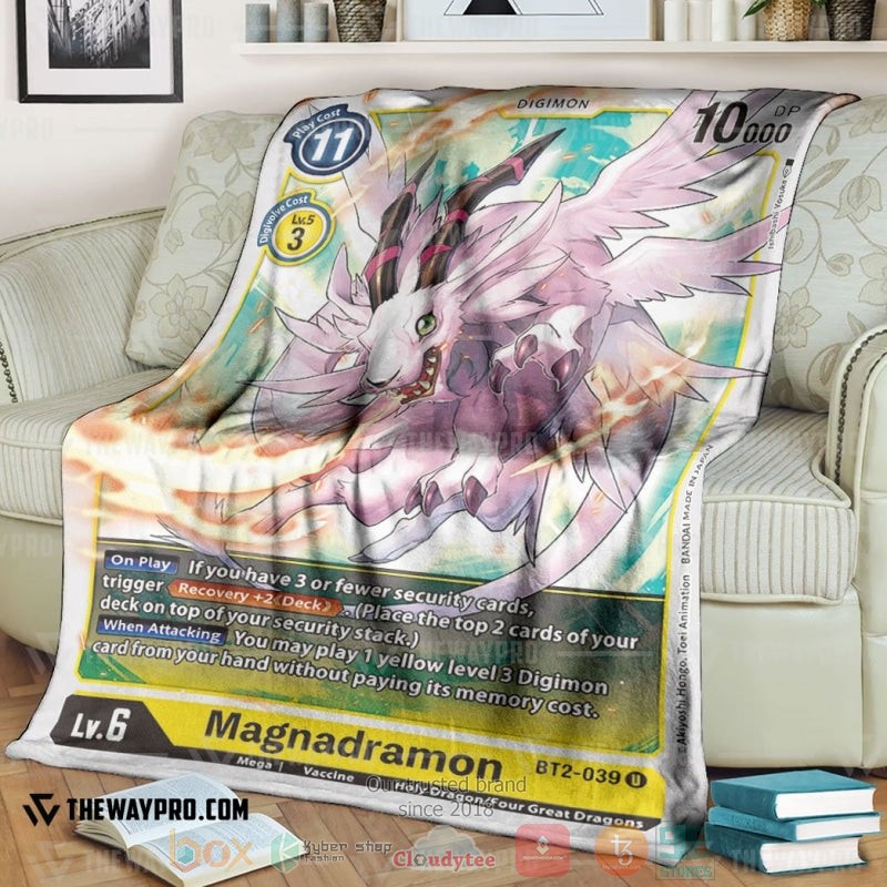 Anime Digimon Magnadramon Soft Blanket Anime Digimon Magnadramon Soft Blanket