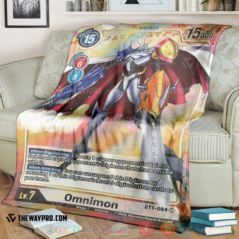 Anime Digimon Omnimon Bt1 084 Alt Art Soft Blanket Anime Digimon Omnimon Bt1 084 Alt Art Soft Blanket