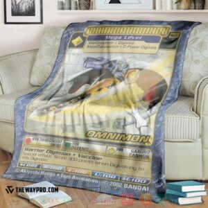 Anime Digimon Omnimon Soft Blanket