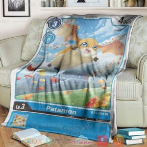 Anime Digimon Patamon Custom Soft Blanket 2