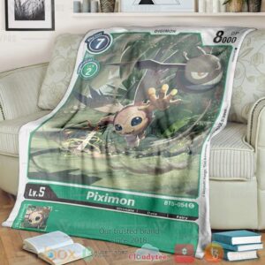 Anime Digimon Piximon Custom Soft Blanket 2