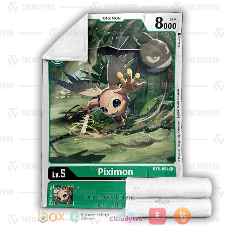 Anime-Digimon-Piximon-Custom-Soft-Blanket-2