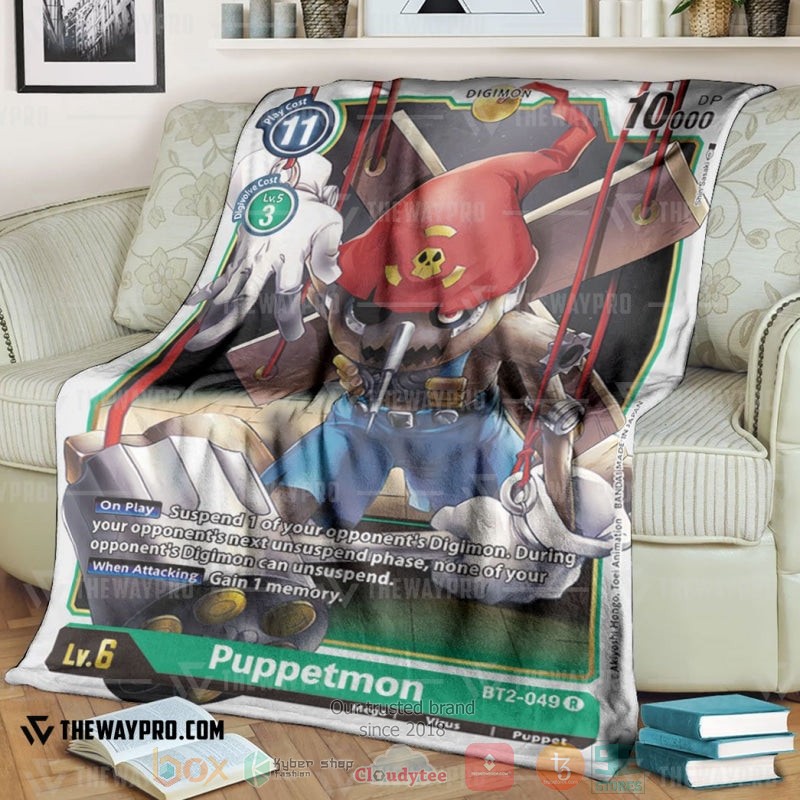 Anime Digimon Puppetmon Soft Blanket Anime Digimon Puppetmon Soft Blanket