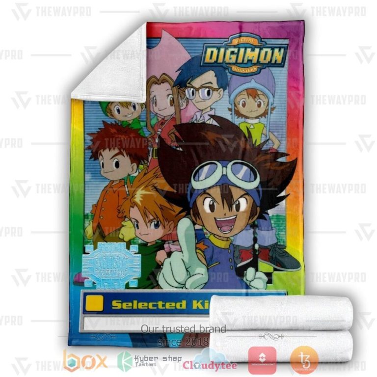 Anime-Digimon-Selected-Kids-Custom-Soft-Blanket-2
