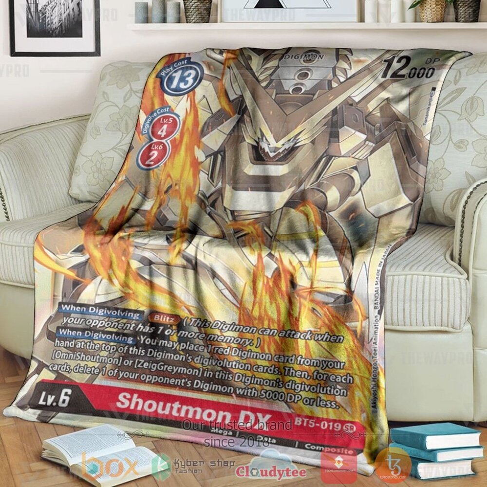 Anime Digimon Shoutmon Dx Custom Soft Blanket 2 Anime Digimon Shoutmon Dx Custom Soft Blanket 2