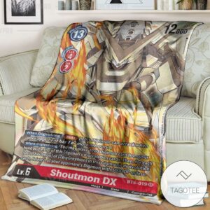 Anime Digimon Shoutmon Dx Custom Soft Blanket