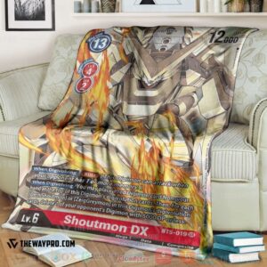 Anime Digimon Shoutmon Dx Soft Blanket