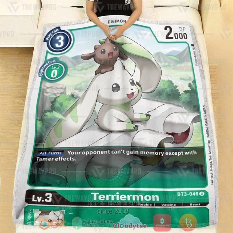 Anime-Digimon-Terriermon-Custom-Soft-Blanket-1-1