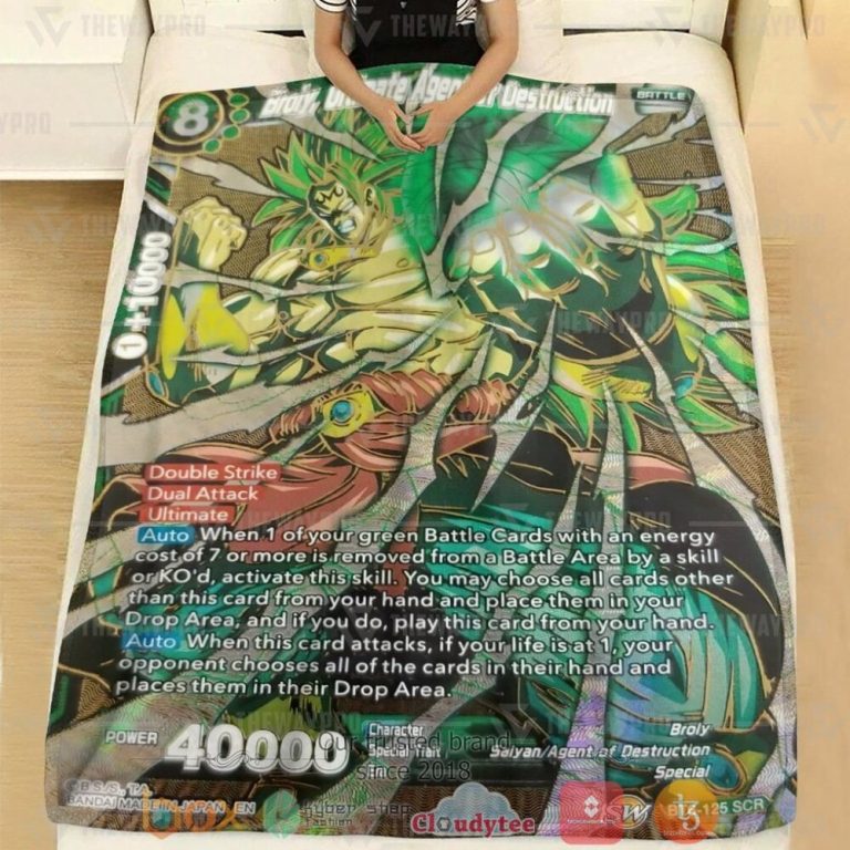 Anime-Dragon-Ball-Broly-Ultimate-Agent-Of-Destruction-Custom-Soft-Blanket-1-1