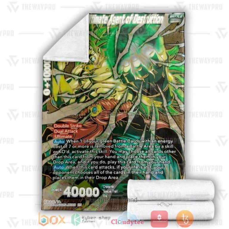 Anime-Dragon-Ball-Broly-Ultimate-Agent-Of-Destruction-Custom-Soft-Blanket-2-1