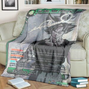Anime Dragon Ball Son Goku Hope Of Universe Custom Soft Blanket