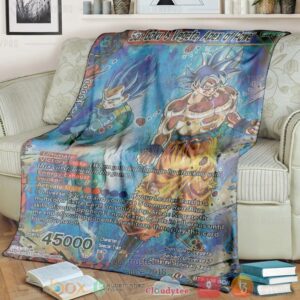 Anime Dragon Ball Son Goku Vegeta Apex Of Power Soft Blanket 2