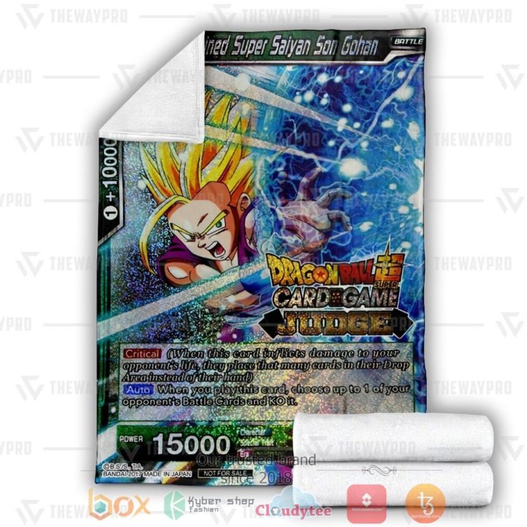 Anime-Dragon-Ball-The-Determined-Super-Saiyan-Son-Gohan-Soft-Blanket-2-1