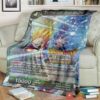 Anime Dragon Ball The Determined Super Saiyan Son Gohan Soft Blanket 3