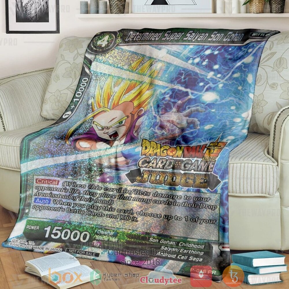 Anime Dragon Ball The Determined Super Saiyan Son Gohan Soft Blanket 3 Anime Dragon Ball The Determined Super Saiyan Son Gohan Soft Blanket 3