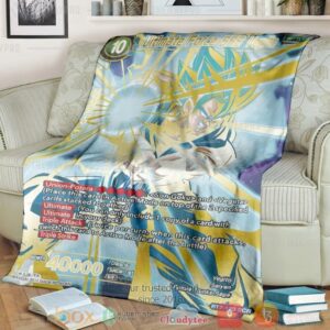 Anime Dragon Ball Ultimate Force Ssb Vegito Custom Soft Blanket 3