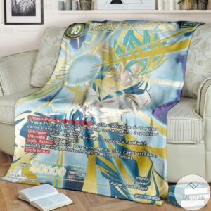 Anime Dragon Ball Ultimate Force Ssb Vegito Custom Soft Blanket