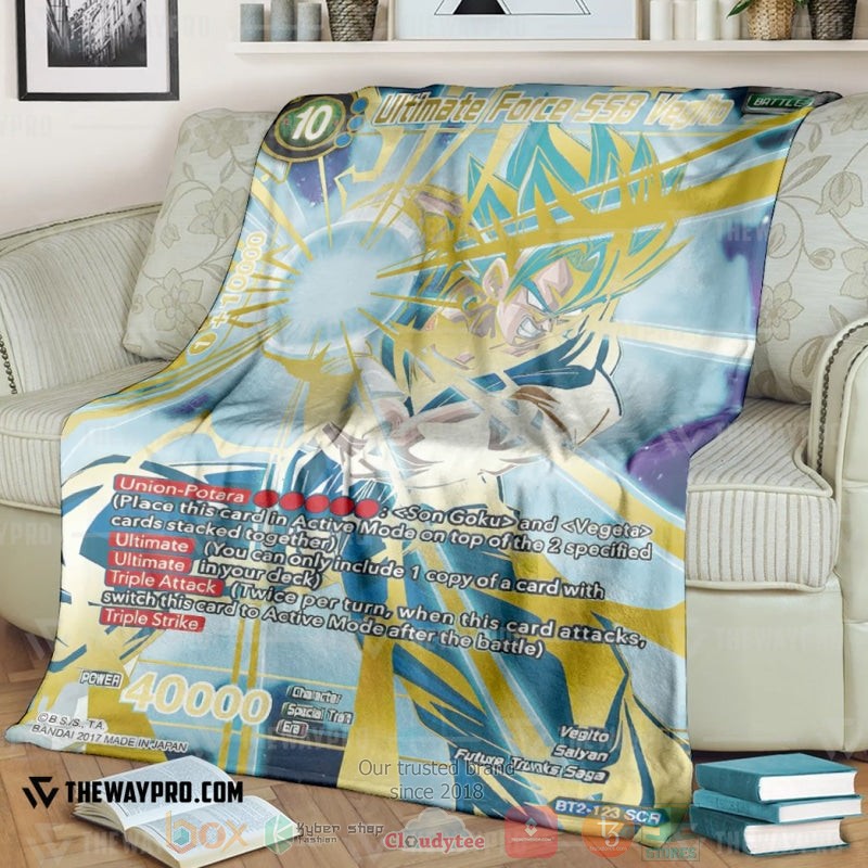 Anime Dragon Ball Ultimate Force Ssb Vegito Soft Blanket Anime Dragon Ball Ultimate Force Ssb Vegito Soft Blanket