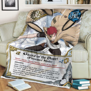 Anime Naruto Gaara Sherpa Blanket 2