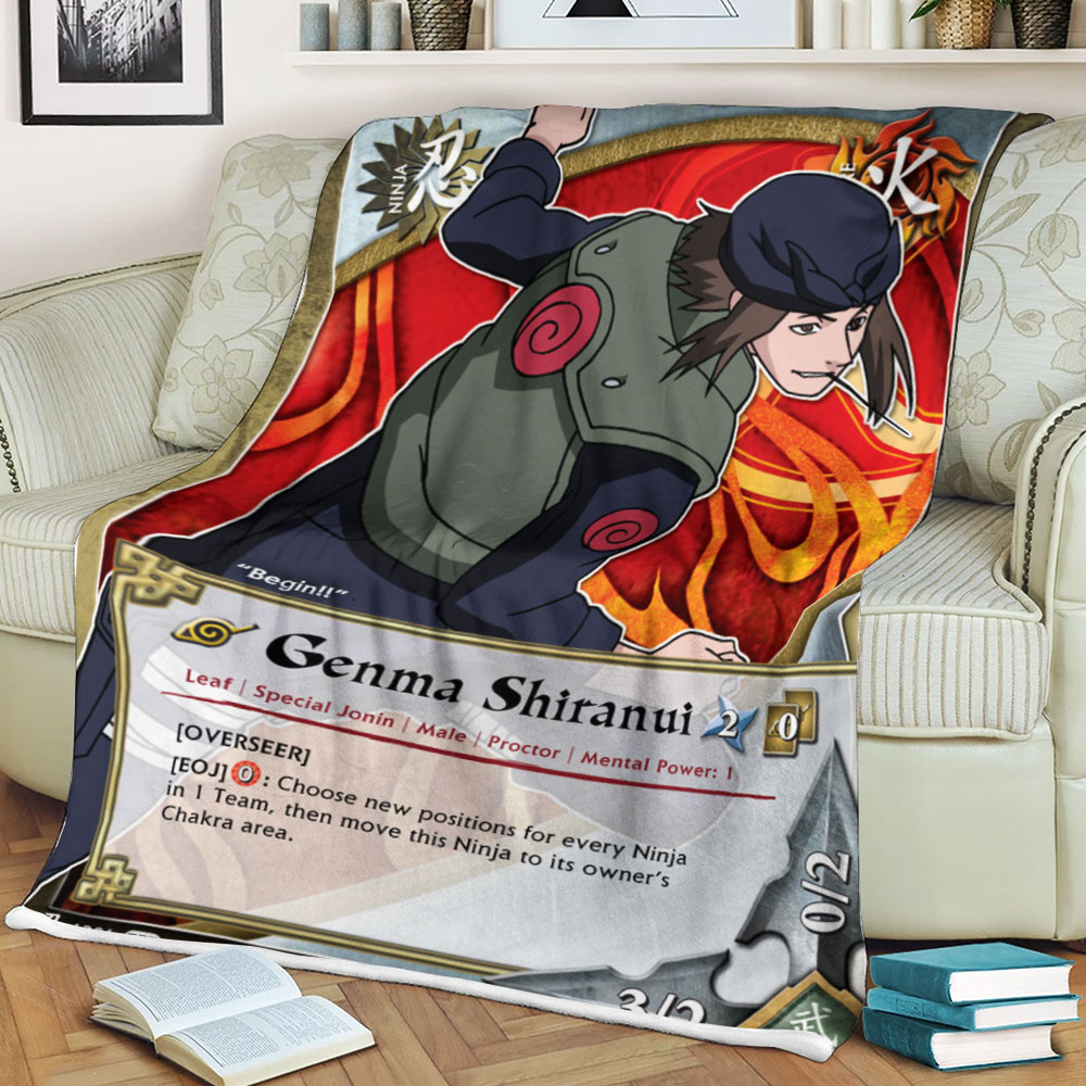 Anime Naruto Genma Sherpa Blanket Anime Naruto Genma Sherpa Blanket
