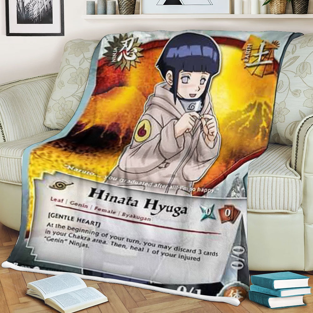 Anime Naruto Hinata Sherpa Blanket Anime Naruto Hinata Sherpa Blanket