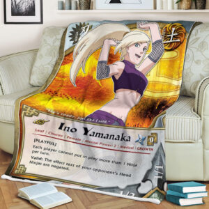 Anime Naruto Ino Yamanaka Sherpa Blanket 2