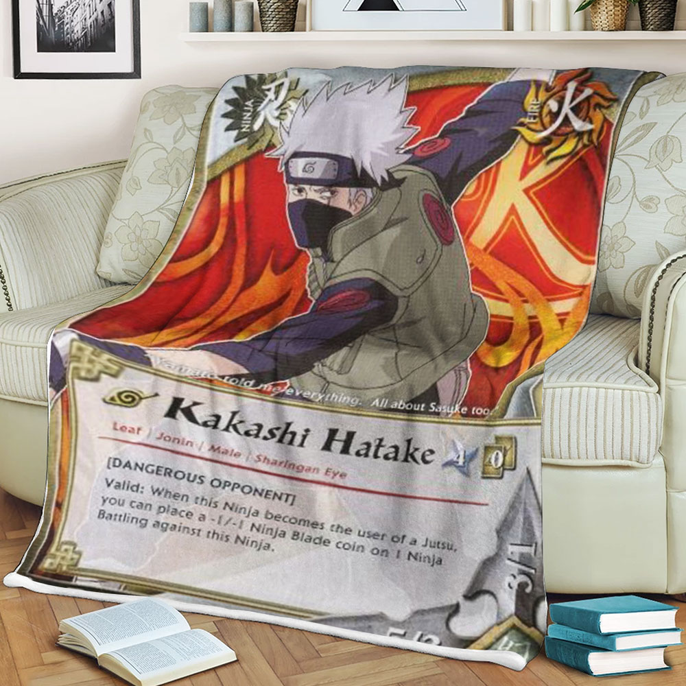 Anime Naruto Kakashi Sherpa Blanket 2 Anime Naruto Kakashi Sherpa Blanket 2