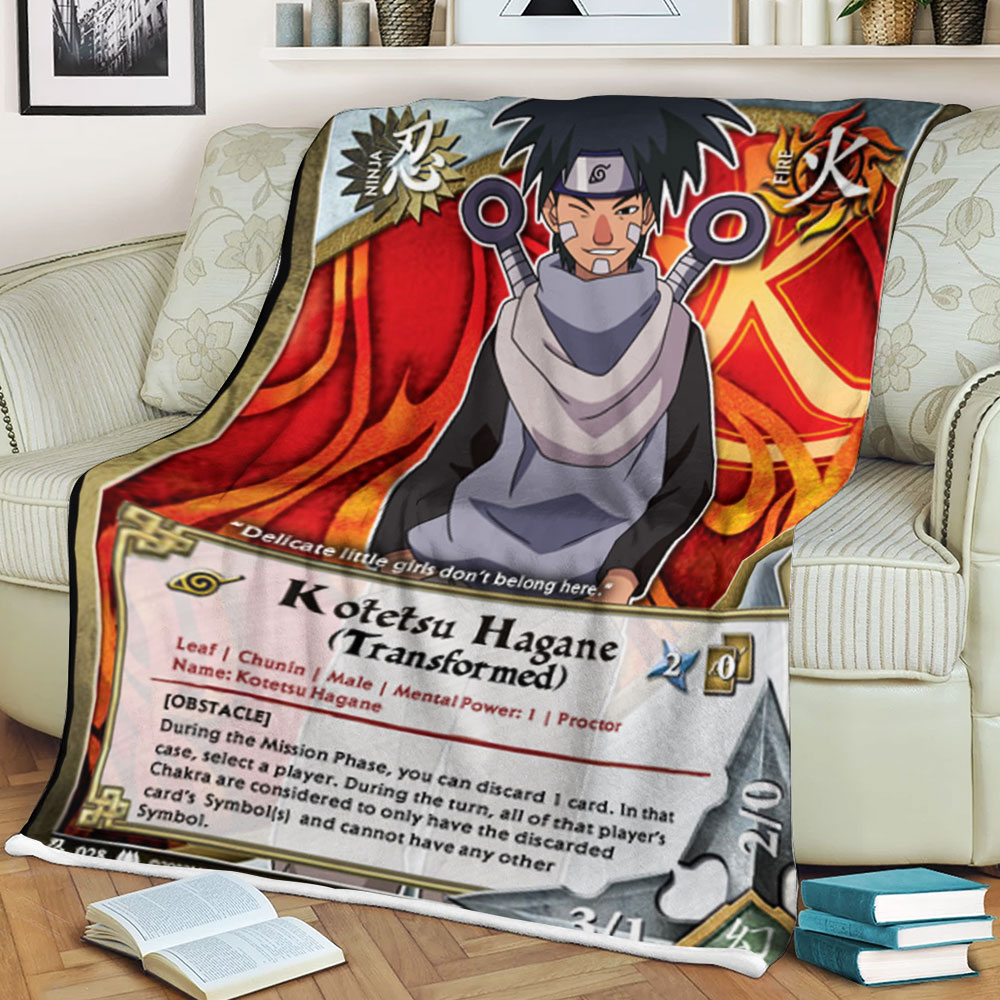 Anime Naruto Kotetsu Hagane Andtransformedand Sherpa Blanket Anime Naruto Kotetsu Hagane Andtransformedand Sherpa Blanket