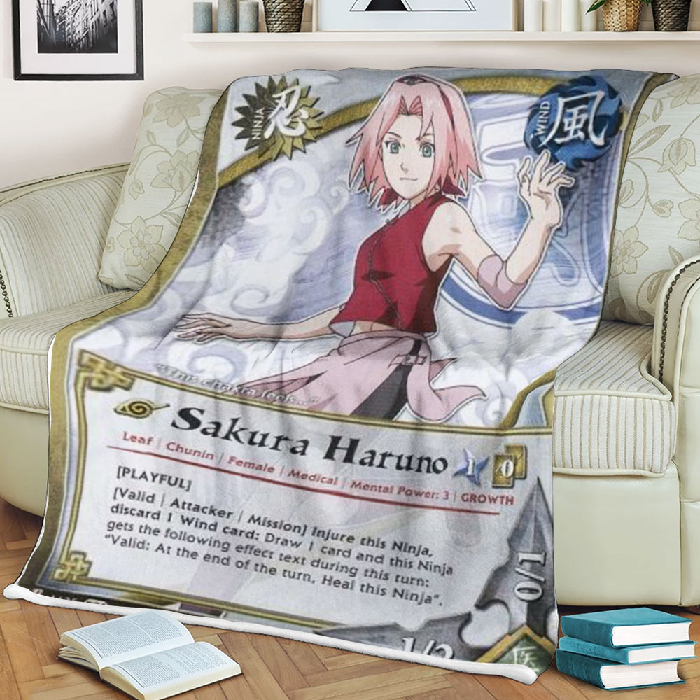 Anime Naruto Sakura Sherpa Blanket 2 Anime Naruto Sakura Sherpa Blanket 2