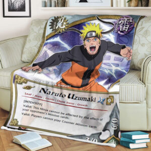 Anime Naruto Sherpa Blanket