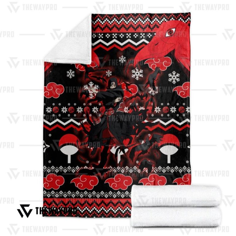 Anime-Naruto-Shippuden-Itachi-Summoning-Crow-Blanket-2