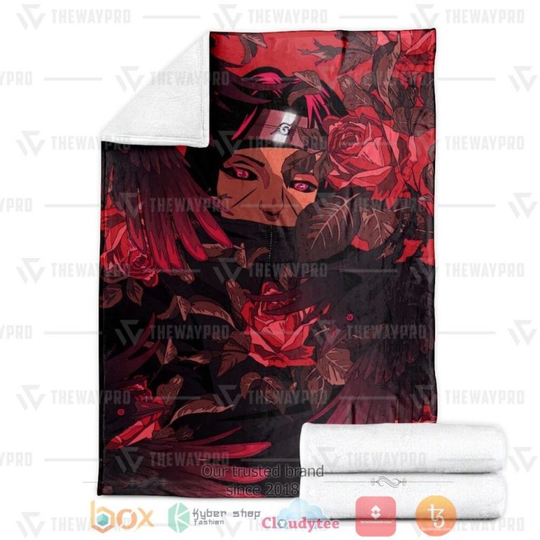 Anime-Naruto-Shippuden-Itachi-Uchiha-Seamless-Custom-Soft-Blanket-2