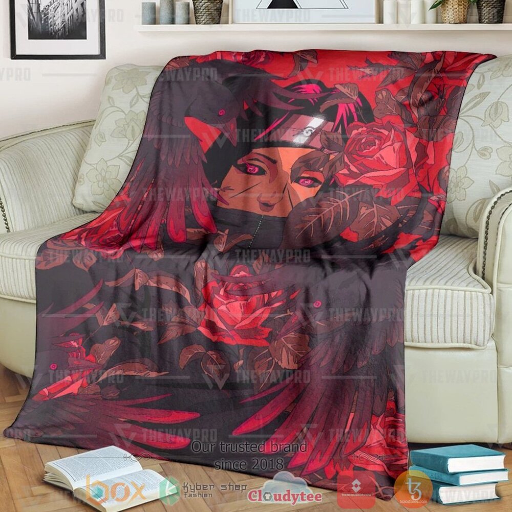 Anime Naruto Shippuden Itachi Uchiha Seamless Custom Soft Blanket Anime Naruto Shippuden Itachi Uchiha Seamless Custom Soft Blanket