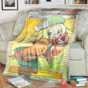 Anime Pkm Bianca Trainer Custom Soft Blanket